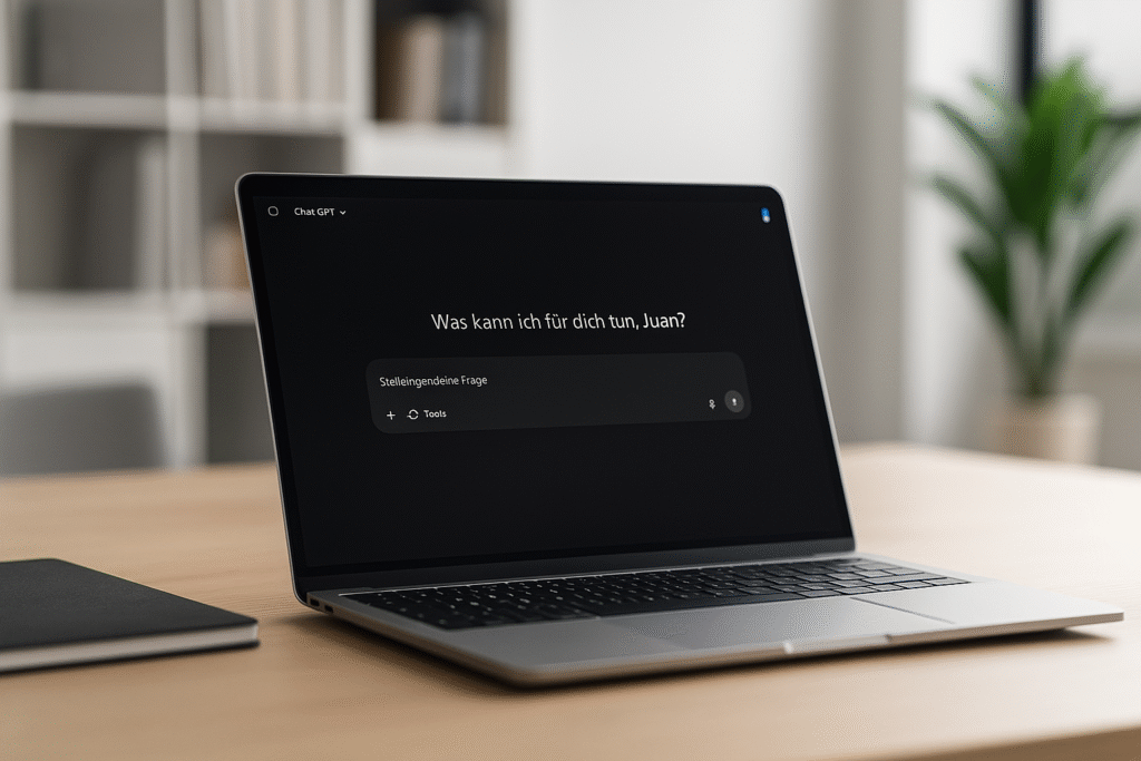 Laptop mit chatgpt